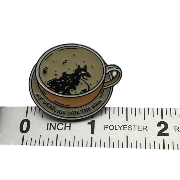 Harry Potter Grim Tea Cup Enamel Pin My Dear You Have The Grim Collectible - Picture 5 of 6